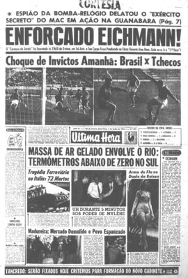 Última Hora [jornal]. Rio de Janeiro-RJ, 01 jun. 1962 [ed. matutina].