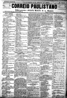 Correio paulistano [jornal], [s/n]. São Paulo-SP, 06 mar. 1883.