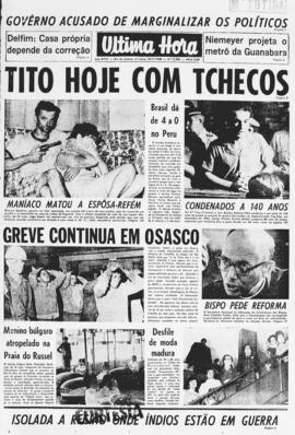 Última Hora [jornal]. Rio de Janeiro-RJ, 18 jul. 1968 [ed. matutina].