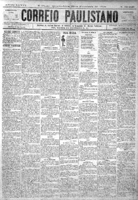 Correio paulistano [jornal], [s/n]. São Paulo-SP, 26 fev. 1890.