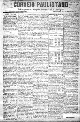 Correio paulistano [jornal], [s/n]. São Paulo-SP, 08 out. 1882.