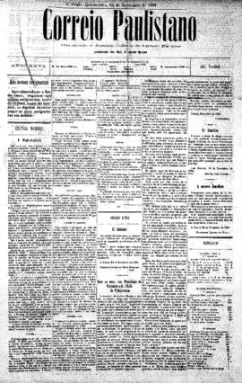 Correio paulistano [jornal], [s/n]. São Paulo-SP, 24 nov. 1881.