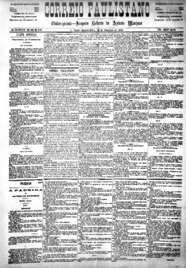 Correio paulistano [jornal], [s/n]. São Paulo-SP, 21 out. 1885.