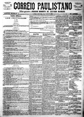 Correio paulistano [jornal], [s/n]. São Paulo-SP, 28 ago. 1888.