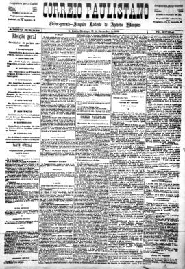 Correio paulistano [jornal], [s/n]. São Paulo-SP, 13 dez. 1885.