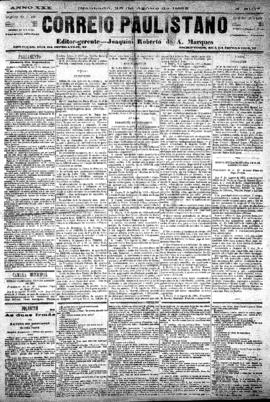 Correio paulistano [jornal], [s/n]. São Paulo-SP, 25 ago. 1883.