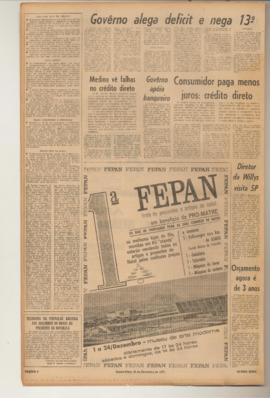 Última Hora [jornal]. Rio de Janeiro-RJ, 30 nov. 1967 [ed. regular].