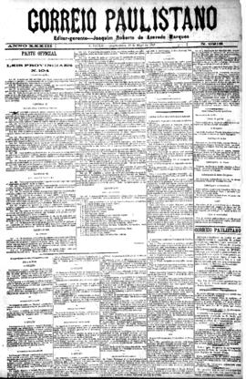 Correio paulistano [jornal], [s/n]. São Paulo-SP, 25 mai. 1887.