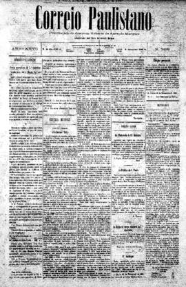 Correio paulistano [jornal], [s/n]. São Paulo-SP, 20 nov. 1881.