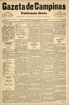 Gazeta de Campinas [jornal], a. 10, n. 1796. Campinas-SP, 12 dez. 1879.