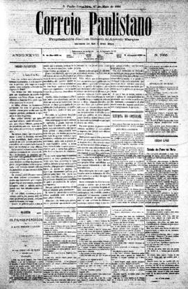 Correio paulistano [jornal], [s/n]. São Paulo-SP, 17 mai. 1881.