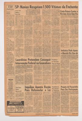 Última Hora [jornal]. Rio de Janeiro-RJ, 22 mar. 1967 [ed. regular].