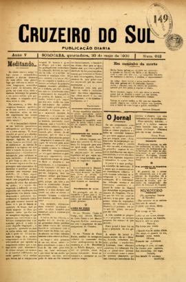 Cruzeiro do Sul [jornal], a. 5, n. 642. Sorocaba-SP, 20 mai. 1908.