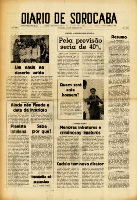 Diario de Sorocaba [jornal], a. 12, n. 3375. Sorocaba-SP, 23 set. 1969.