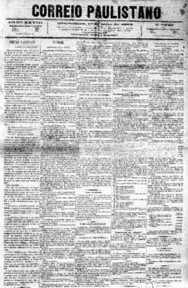 Correio paulistano [jornal], [s/n]. São Paulo-SP, 10 mai. 1882.