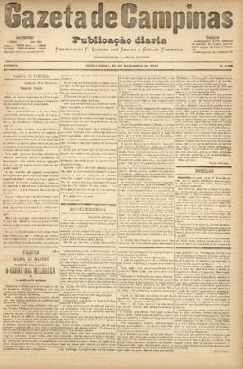 Gazeta de Campinas [jornal], a. 8, n. 1190. Campinas-SP, 27 nov. 1877.
