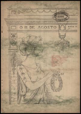 O Onze de Agosto [jornal], a. 9, n. 3. São Paulo-SP, ago. 1911.