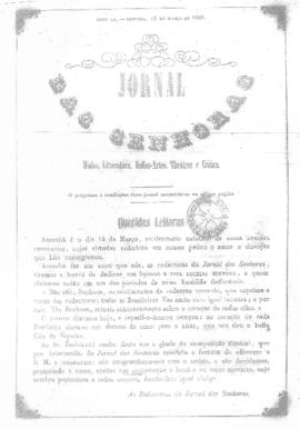 O Jornal das senhoras [jornal], t. 3, [s/n]. Rio de Janeiro-RJ, 13 mar. 1853.