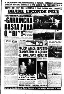 Última Hora [jornal]. Rio de Janeiro-RJ, 12 jun. 1962 [ed. matutina].