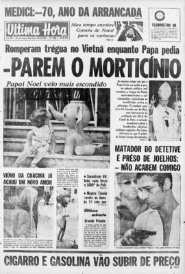 Última Hora [jornal]. Rio de Janeiro-RJ, 26 dez. 1969 [ed. vespertina].