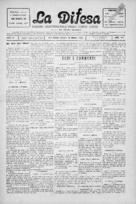 La Difesa [jornal], a. 3, n. 111. São Paulo-SP, 28 out. 1926.