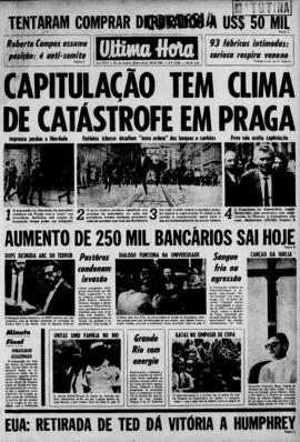Última Hora [jornal]. Rio de Janeiro-RJ, 29 ago. 1968 [ed. matutina].