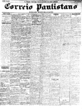 Correio paulistano [jornal], [s/n]. São Paulo-SP, 30 dez. 1900.