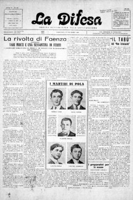 La Difesa [jornal], a. 6, n. 291. São Paulo-SP, 29 dez. 1929.