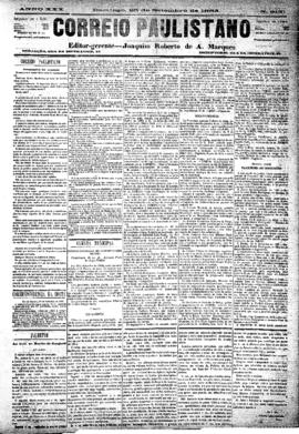 Correio paulistano [jornal], [s/n]. São Paulo-SP, 23 set. 1883.