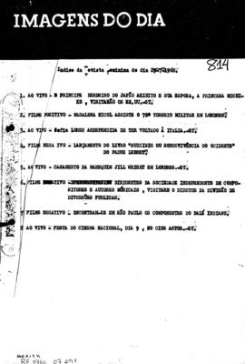 TV Tupi [emissora]. Revista Feminina [programa]. Roteiro [televisivo], 29 jul. 1960.
