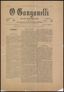 O Ganganelli [jornal], a. 1, n. 12. São Paulo-SP, 24 ago. 1886.