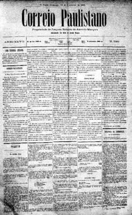 Correio paulistano [jornal], [s/n]. São Paulo-SP, 13 fev. 1881.