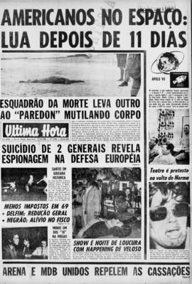 Última Hora [jornal]. Rio de Janeiro-RJ, 11 out. 1968 [ed. vespertina].