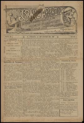 Jornal do aprendiz [jornal], a. 1, n. 4. São Paulo-SP, 31 jul. 1911.