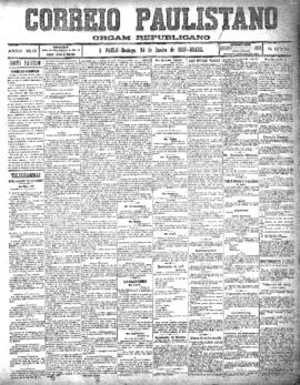 Correio paulistano [jornal], [s/n]. São Paulo-SP, 24 jan. 1897.