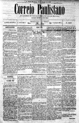 Correio paulistano [jornal], [s/n]. São Paulo-SP, 12 jun. 1881.