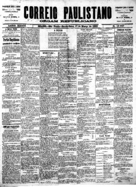 Correio paulistano [jornal], [s/n]. São Paulo-SP, 17 mar. 1893.