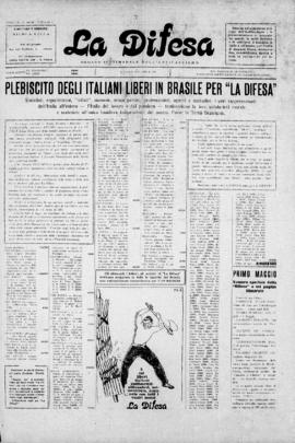 La Difesa [jornal], a. 7, n. 349-350. São Paulo-SP, 05 abr. 1931.