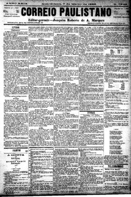 Correio paulistano [jornal], [s/n]. São Paulo-SP, 07 mar. 1883.