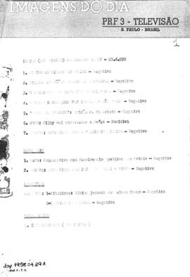 TV Tupi [emissora]. Diário de São Paulo na T.V. [programa]. Roteiro [televisivo], 29 abr. 1958.