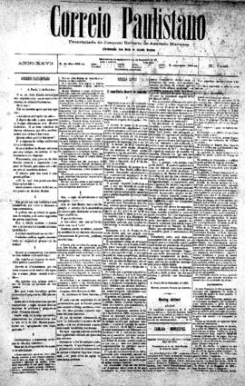 Correio paulistano [jornal], [s/n]. São Paulo-SP, 01 out. 1881.