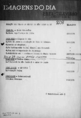 TV Tupi [emissora]. Diário de São Paulo na T.V. [programa]. Roteiro [televisivo], 11 fev. 1959.