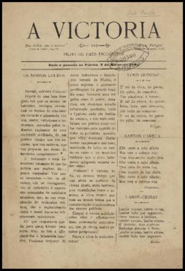 A Victoria [jornal], a. 1, [s/n]. São Paulo-SP, 02 mar. 1895.
