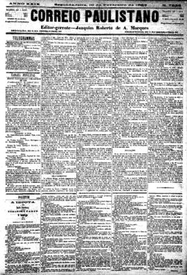 Correio paulistano [jornal], [s/n]. São Paulo-SP, 19 fev. 1883.