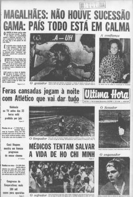 Última Hora [jornal]. Rio de Janeiro-RJ, 03 set. 1969 [ed. matutina].
