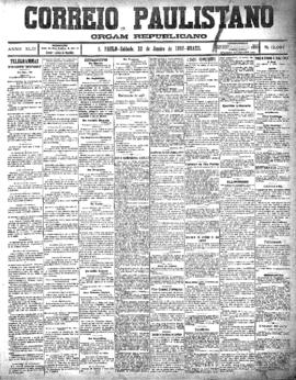 Correio paulistano [jornal], [s/n]. São Paulo-SP, 23 jan. 1897.