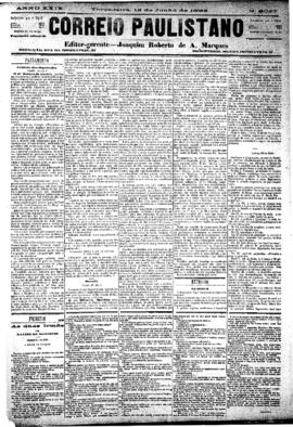 Correio paulistano [jornal], [s/n]. São Paulo-SP, 12 jun. 1883.