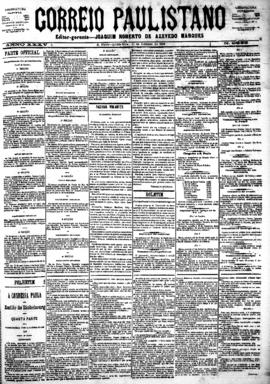 Correio paulistano [jornal], [s/n]. São Paulo-SP, 11 out. 1888.