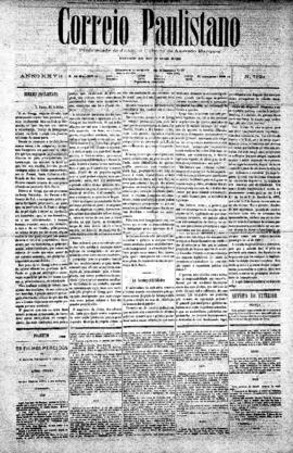 Correio paulistano [jornal], [s/n]. São Paulo-SP, 26 jul. 1881.