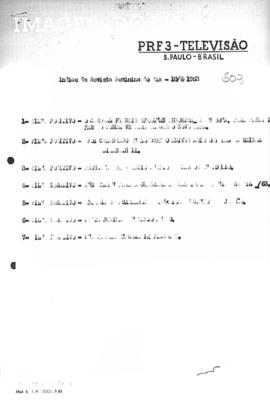 TV Tupi [emissora]. Revista Feminina [programa]. Roteiro [televisivo], 18 jun. 1963.